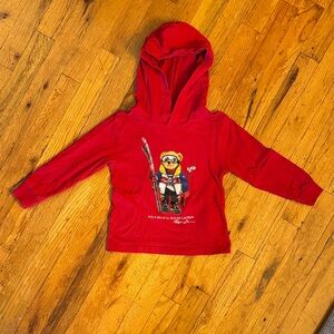 Polo by Ralph Lauren Kids Hoodie Tee with Skiing Polo Bear
